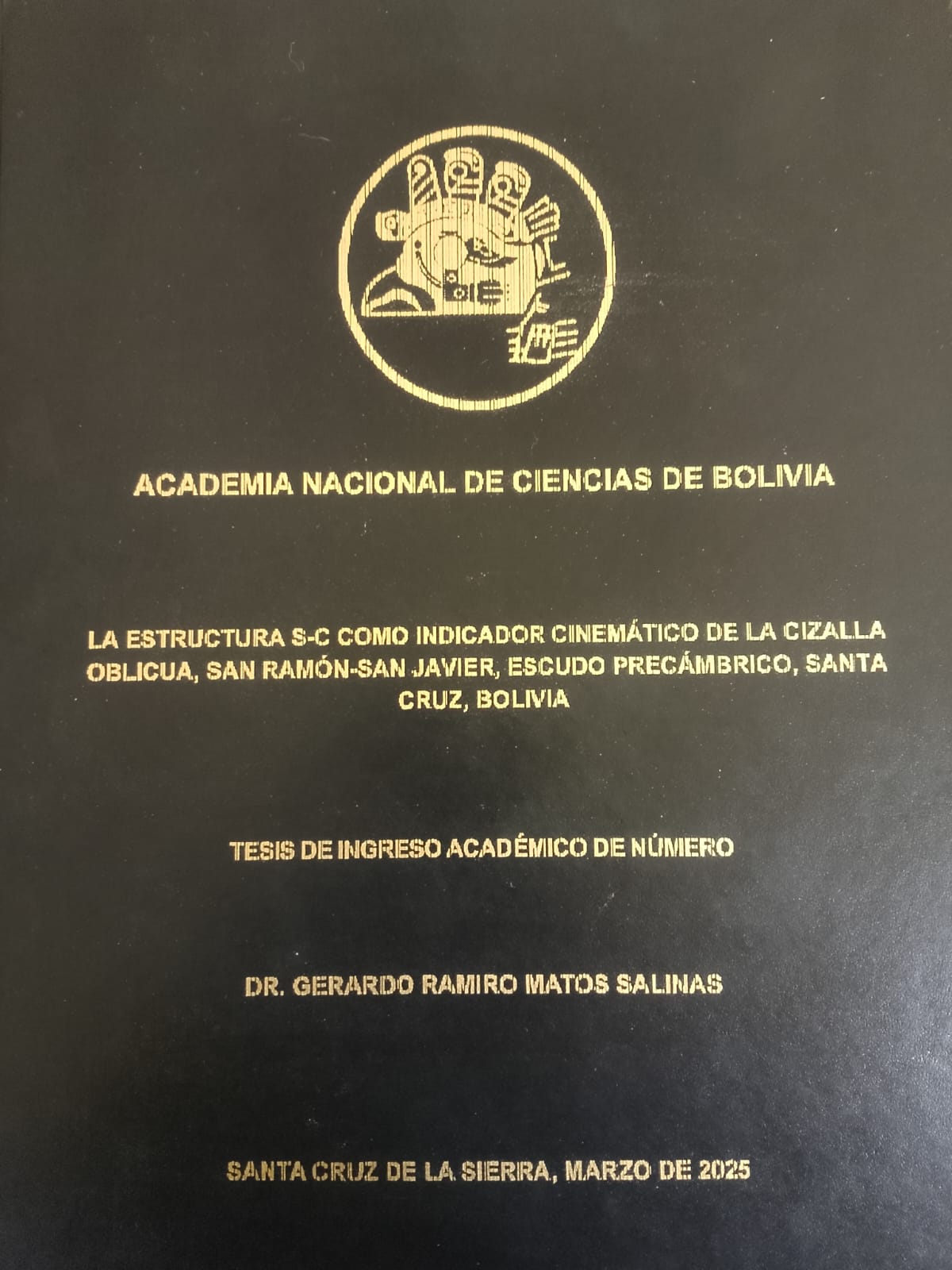 La Estructura S-C como Indicador Cinemático de la Cizalla Oblicua, San Ramon-San Javier, Escudo Precámbrico, Santa Cruz, Bolivia